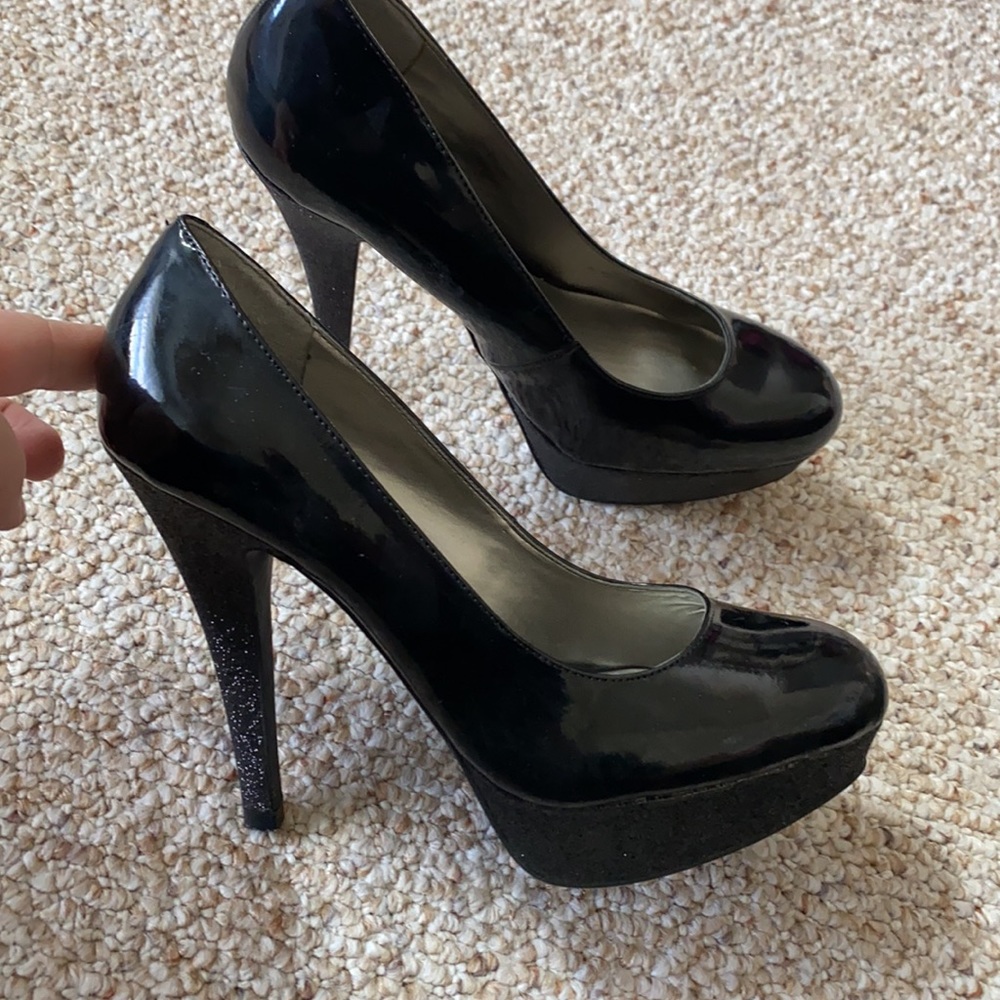 G by Guess Sparkle Heels